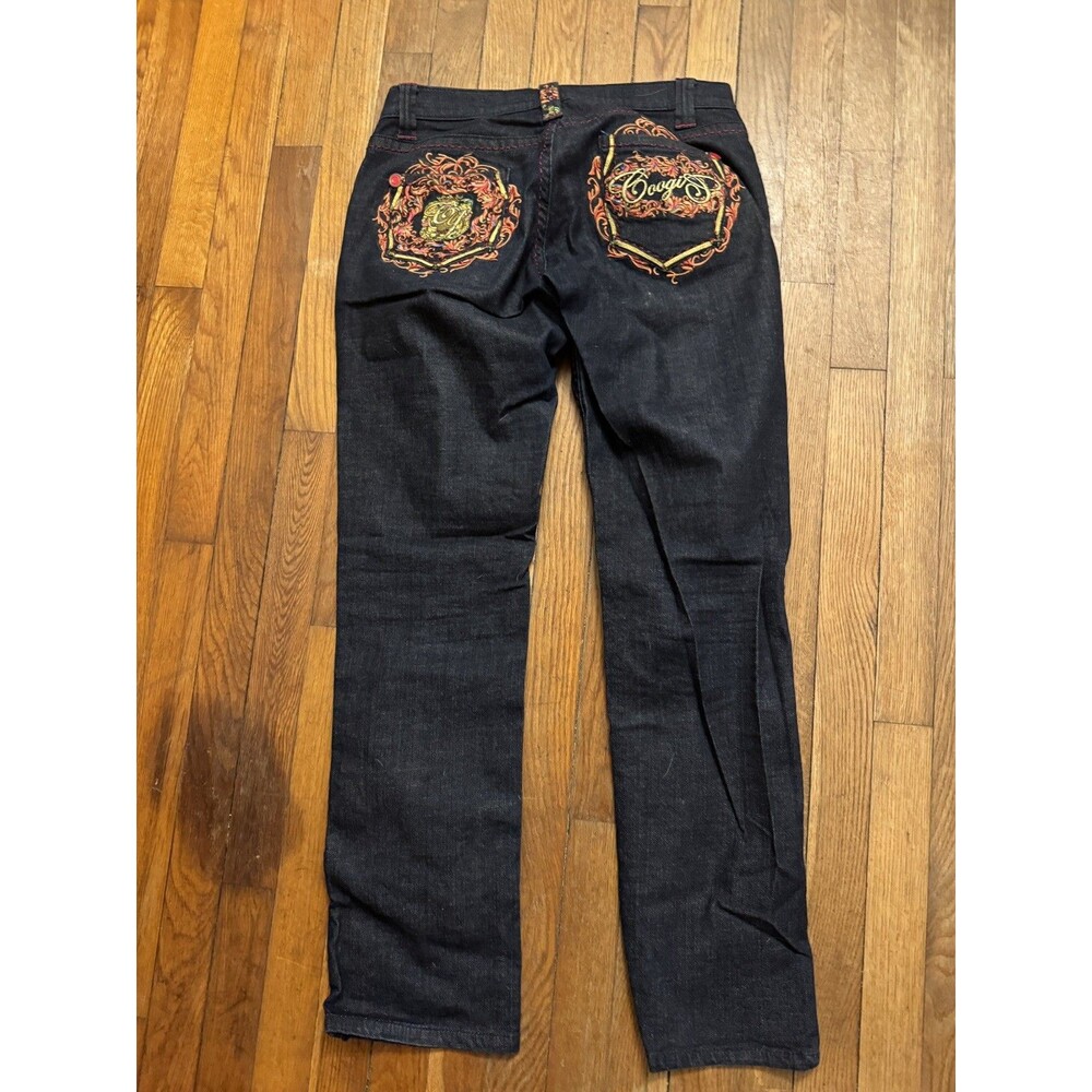 Coogi Australia Embroidered Jeans Low Rise Straight Leg 9/10 vintage 33.5